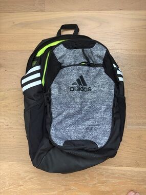 adidas Men's Black, Gray & Neon Backpack